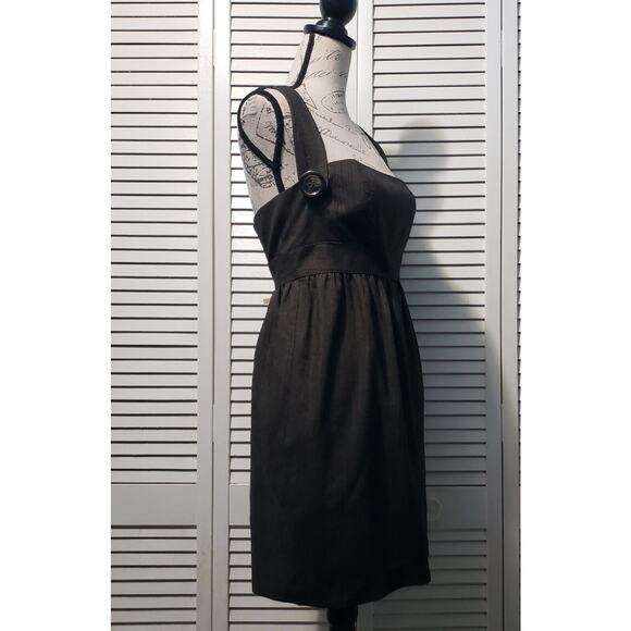 Laila Azhar Pinafore Jumper Dress Womens Size 6 Brown Wool Blend Sleeveless Mini - Picture 3 of 13